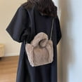 thumbnail image 3 of Fluffy Tote Bag Faux Fur Hobo Bag Purse Plush Handbag Furry Purse Soft Plush Bag for Women Cute Aesthetic Bag, 3 of 6