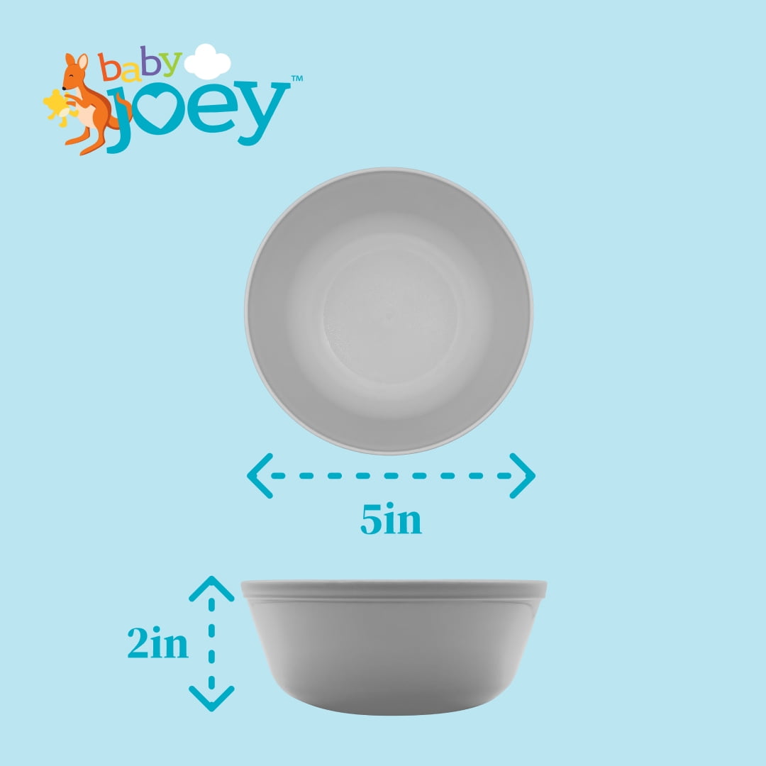 Baby Joey Kids Bowl Set with Assorted Colors, 6 Piece