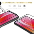 thumbnail image 5 of Bemz (3-Pack) Full Coverage Tempered Glass Screen Protectors for Motorola Moto G Play 2023 - Black, 5 of 5