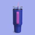 thumbnail image 3 of Bubba Travel Tumbler, 40 Oz, Stainless Steel, Vacuum Insulated Leakproof With Handle, AutoClose Lid With Straw, Ocean Energy, 3 of 10