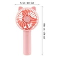 thumbnail image 3 of LYCAQL Mini Portable Fan, Powerful Handheld Fan, Cute Design Personal Small Desk Fan with Base, Lightweight Makeup USB Rechargeable Fan for Girl Women Travel Indoor Outdoor, 3 of 4