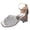 Silver, variant on Rokment Bling Sequin Square Toe Dressy Sandals for Women Bride Wedding Delicate Sparkly Clear Chunky Block High Heels Ankle Strap Dress Pumps Summer Shoes Black Size 6