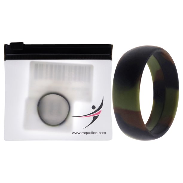 Alianza de boda de silicona - Camo de ROQ para hombre - Anillo de 13 mm