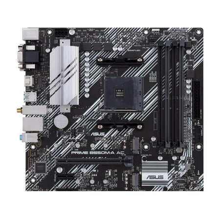 Asus Prime B550M-A AC Desktop Motherboard - AMD Chipset - Socket AM4 - Micro ATX