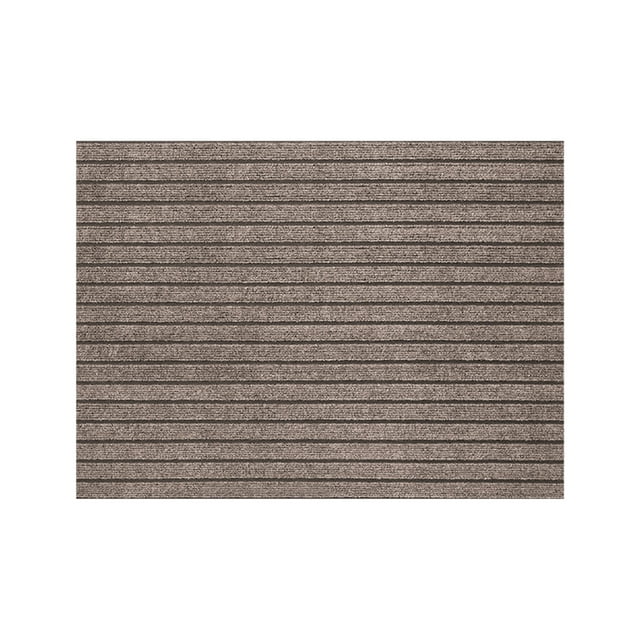 Tapis de Sol pour la Maison, Tapis de Porte d'Entrée en Polyester Composite, Tapis de Porte Couleur Unie, Tapis d'Entrée Rayé Durable, Tapis de Porte d'Entrée Découpable, Élégant et Durable