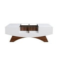 thumbnail image 4 of Bowery Hill 2-Drawer Modern Wood Storage Coffee Table in White, 4 of 8