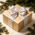 thumbnail image 4 of Christmas Ribbon for Gift Wrapping, 10 Yards Glitter Ribbon Roll for Holiday Gifts, Crafts, Bows, Wreaths, Trees and Xmas Decorations, 4 of 7