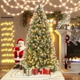 thumbnail image 1 of Gymax 7.5 FT Pre-Lit Christmas Tree Artificial Hinged Christmas Tree w/ 560 Warm-White LED Lights, 1 of 10