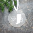 thumbnail image 4 of Koyal Wholesale US State Round Clear Acrylic Christmas Ornament, Rhode Island Home, Long Distance Christmas Ornament, 4 of 5
