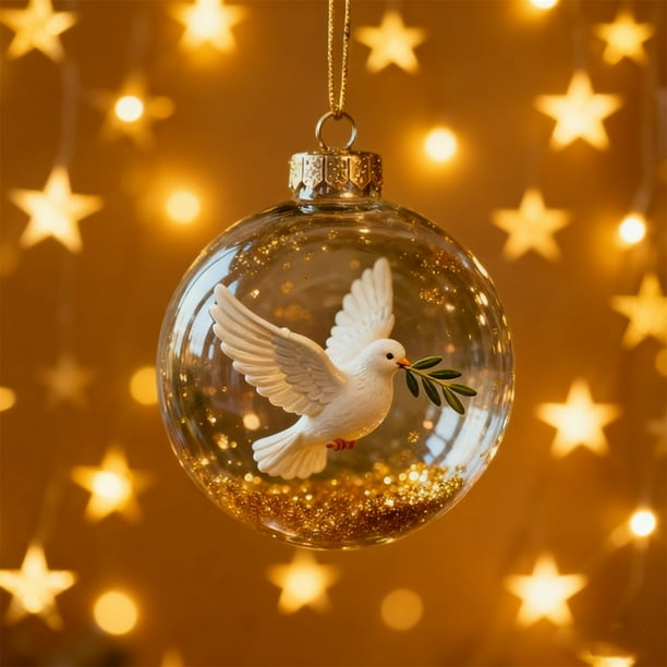 Acrylic Christmas Hanging Decorations 2D Ornaments for Holiday Tree and Home Decor