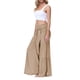 thumbnail image 3 of SAYOO Pantalones de Pierna Ancha para Mujer, Casual, Sueltos, de Color sólido, Cintura Fruncida, Vendaje, Cintura Elástica, Pantalones Femeninos SAYOO  Moda, 3 of 5