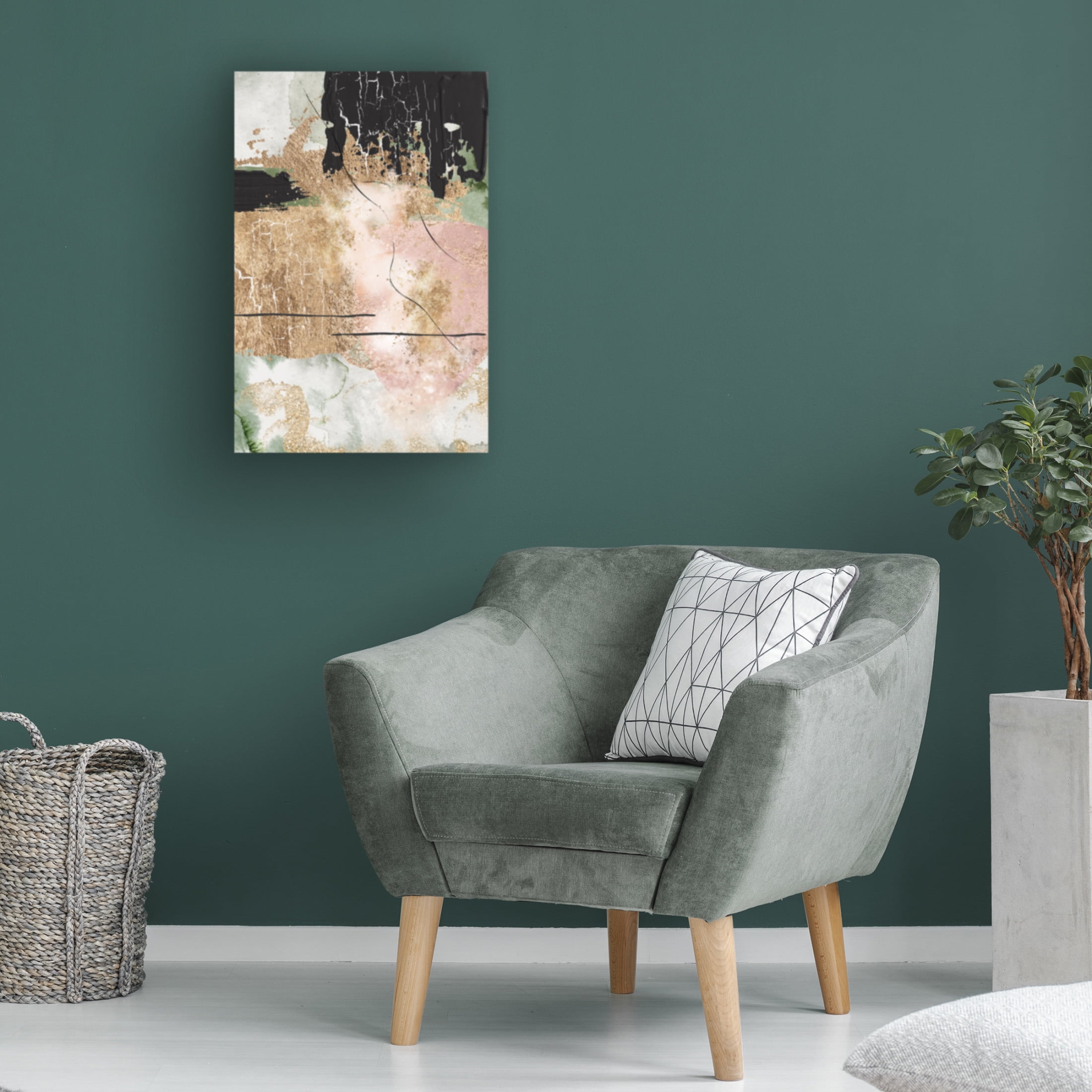 Trademark Fine Art Sally Ann Moss Chaos in Bloom 3 Canvas Wall Art