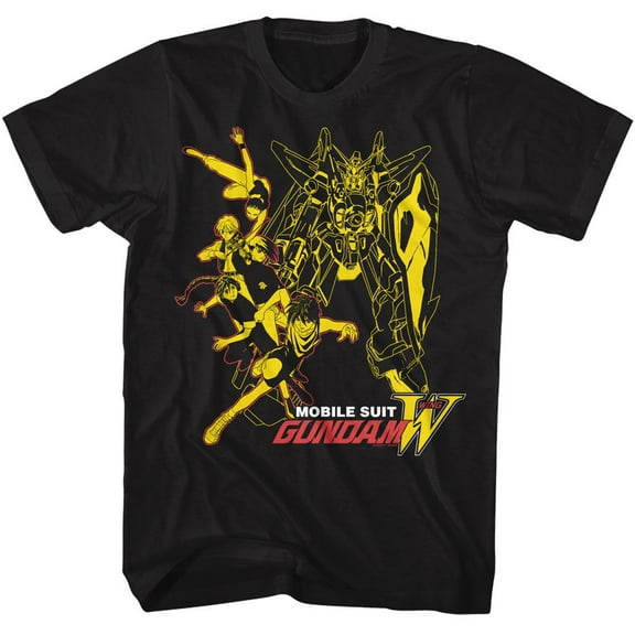 Mobile Suit Gundam Mobile Suit Collage Black T-Shirt