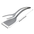 thumbnail image 3 of 2 in 1 Spatula Tongs Food Tongs Spatula Silicone Flip Tongs Pancake Turner Egg Spatula Nonstick Cooking Clip BBQ Grill Kitchen Tool 12 in, 3 of 7