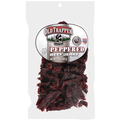 Old Trapper Beef Jerky, Peppered, 10 oz