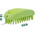 thumbnail image 1 of Green Cepillo de champú de silicona para mascotas, cepillo de baño de silicona para mascotas, perros y gatos, 1 of 3