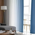 thumbnail image 4 of Gray Blue Sheer Curtains 84 Inches Long 2 Panels Set, Window Sheer Curtains for Living Room/Bedroom, Modern Gradient Geometric Light Filtering Rod Pocket Curtain 52'' x 84'' x 2, 4 of 7