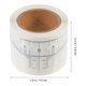 thumbnail image 3 of EeaseMX 1 rollo de regla adhesiva desechable para cejas, medidor auxiliar de cejas, color blanco, 3 of 7
