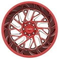 thumbnail image 3 of Tuff T4B 20X12 8X165.1 -45Et 125.1Cb Candy Red W/ Milled Spoke Wheel, 3 of 3