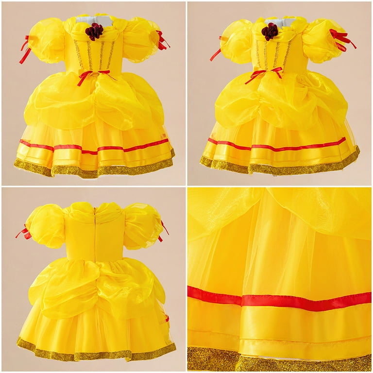 strapless open back dress The Belle Princess Costume