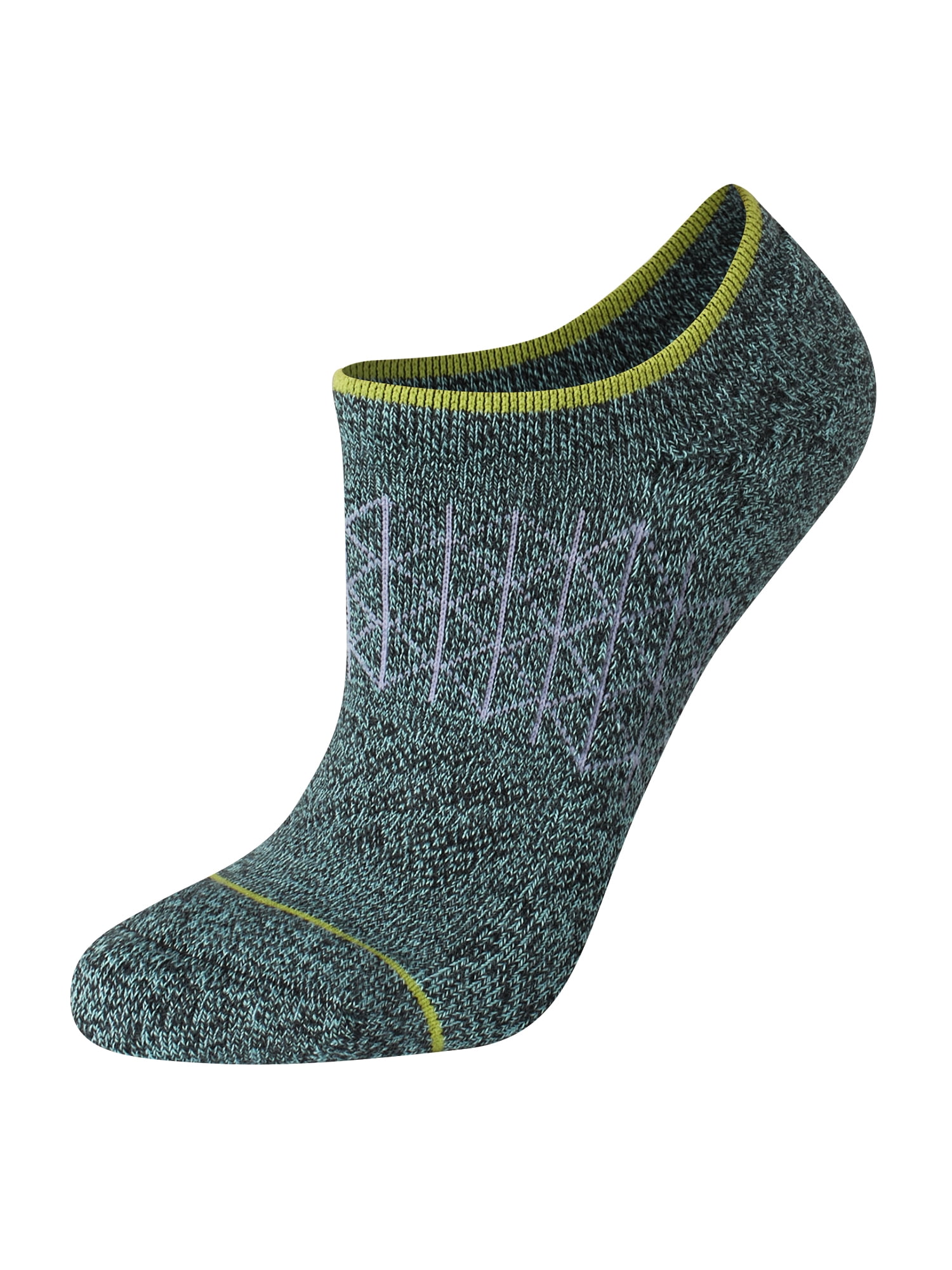 Hanes Women's Super No Show Socks with Gripper, Absolute Comfort, 4-Pack, Size 5-9