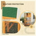 thumbnail image 4 of GVN Cat Catio Enclosure, Cat Cage House,74" Wooden Outdoor Cat House Catio Outdoor Cat Enclosure, Orange, 4 of 5