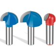 thumbnail image 3 of MesaSe 3Pcs 1/2inch Shank Core Box Router Bit Set Carbide Diameter 3/4inch 1-1/4inch 1-5/8inch  Nose Router Bits Durable Woodworking Milling Cutter Tool for Solid Wood Plywood, 3 of 10