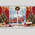 thumbnail image 5 of Merry Christmas Theme Background Banner Christmas Party Decoration Xmas Santa Claus Backdrop Supplies Photo Shoot Props, 5 of 9