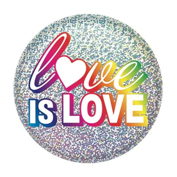 Beistle BT145 2 in. Love is Love Button