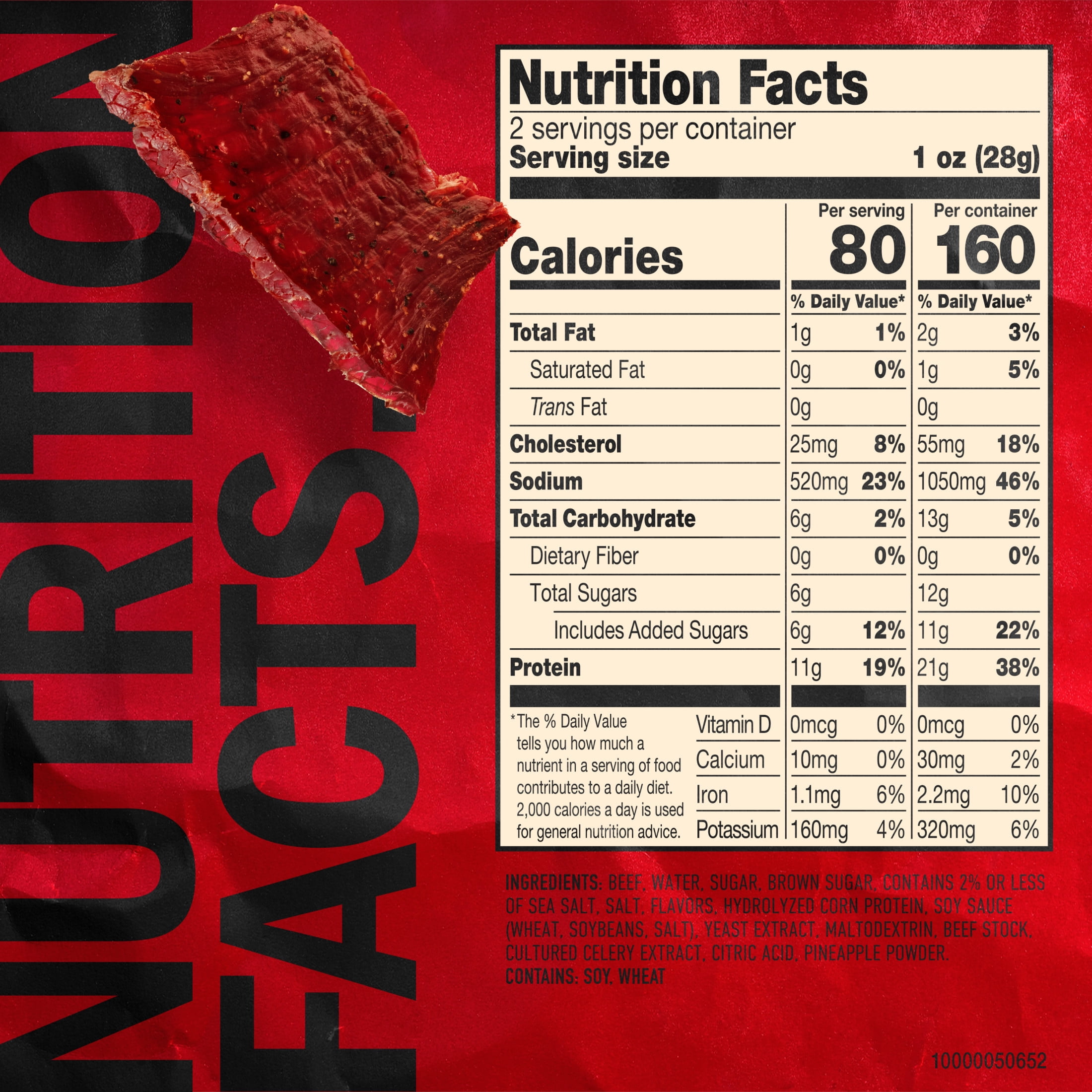 Jack Link's Original Beef Jerky, 2 Ounce