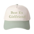 thumbnail image 6 of Best Ex Girlfriend Letter Embroidered Color Block Trucker Hat Unisex Adjustable Cotton Breathable Fashion Cap for Travel Daily Wear, 6 of 10
