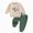 H221-Green, variant on TOWED22 Toddler Boy Clothes Baby Fall Winter Outfit Print Graphic Long Sleeve Sweatshirts and Stretch Pants Set