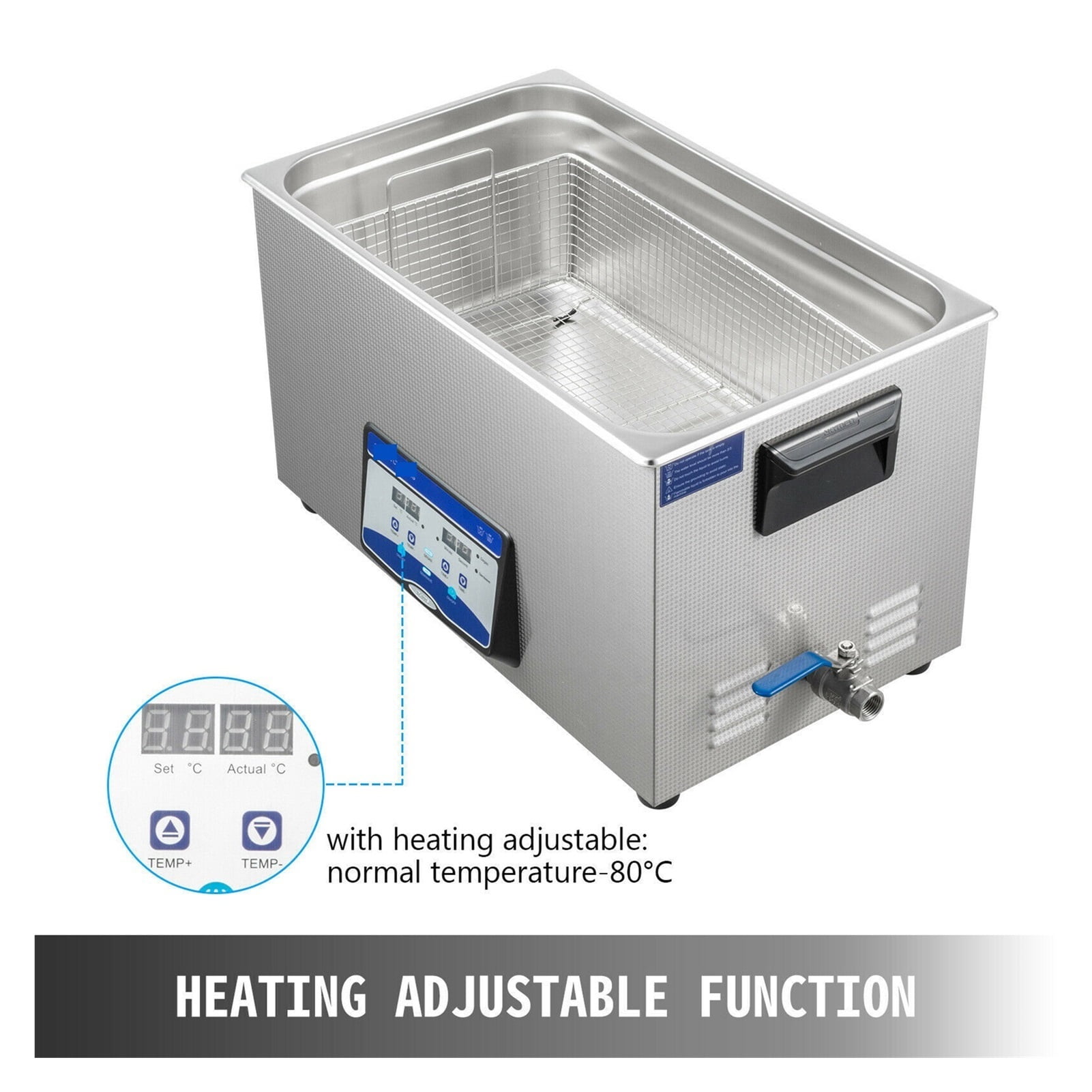 3.2L 4.5L 6.5L 10L 15L 20L 22L 30L Ultrasonic Cleaner W/ Degassing Function Portable Washing Machine Sonic Home Appliance ,Strong Cleaning