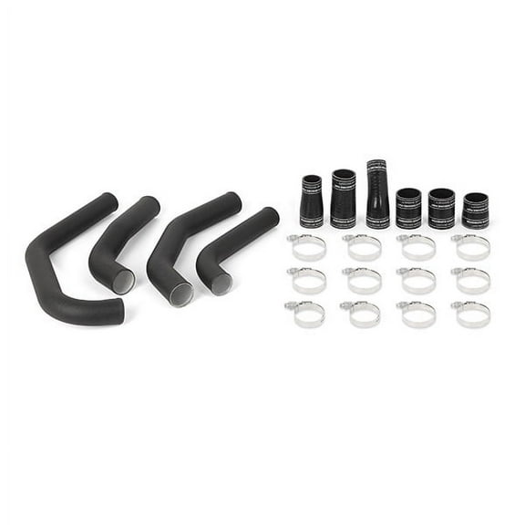 Mishimoto MMICP-F27T-15HWBK Intercooler Pipe Kit Compatible With Ford F-150 2.7 EcoBoost 2015  Wrinkle Black