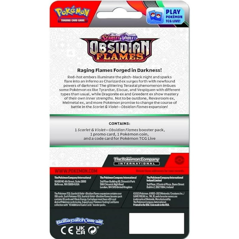 Pokmon Scarlet & Violet Obsidian Flames Checklane Blister - Pawmi -  Walmart.com