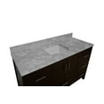 thumbnail image 5 of California 60" Single Bathroom Vanity with Chocolate Cabinet and Carrara Marble Top, 5 of 6