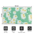 thumbnail image 5 of Green Daisy Flower Yellow Centers Pattern Door Rugs,Washable Non Slip Door Mats Indoor,Decorative Door Mats,Entry Mat Indoor for Entrance,Bedroom,Kitchen,Bathroom,17"x30", 5 of 6