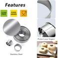 thumbnail image 3 of 11Pcs Round Cookie Cutters Set Fun Stainless Steel Biscuit Ring Molds for Kitchen, Baking, Holiday Party, Circle Pastry Donut Doughnut Homemade Treats, 3 of 7