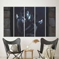 thumbnail image 4 of Phone Graffiti Poster, Banksy Woman And Man Printed Canvas, Banksy Art, Banksy Mobile Phone Lovers, Graffiti Poster, Couple Graffiti Printed Canvas, Canvas Wall Decor - 5P-Gallery Wrapped, 4 of 9