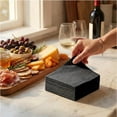 thumbnail image 2 of JJEAN-Cocktail Napkins-Disposable Beverage/Bar Napkins-Black Linen-Like Square Napkins-Eco-Friendly & Compostable-Everyday Use, Party or Wedding 4.75inch x 4.75inch (100 Count, Black), 2 of 4