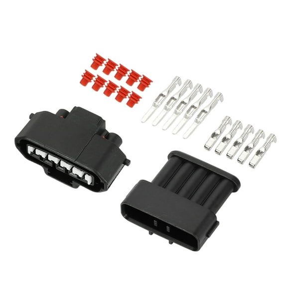 Unique Bargains 5 Pin Ignition Waterproof Connector Plug Waterproof Male Female Wire Terminal Connector for Toyota 1 Set