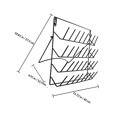thumbnail image 2 of Houderco 2Ud Estante De Pared Negro De Hierro Para Organización Y Con Gran Capacidad Y Moderno, 2 of 8
