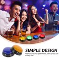 thumbnail image 4 of Pungan Game Button 4pcs Game Button Party Answer Button Game Answer Buzzers Party Alarm Buttons with Sound,3.54"X3.54"X1.57", 4 of 11