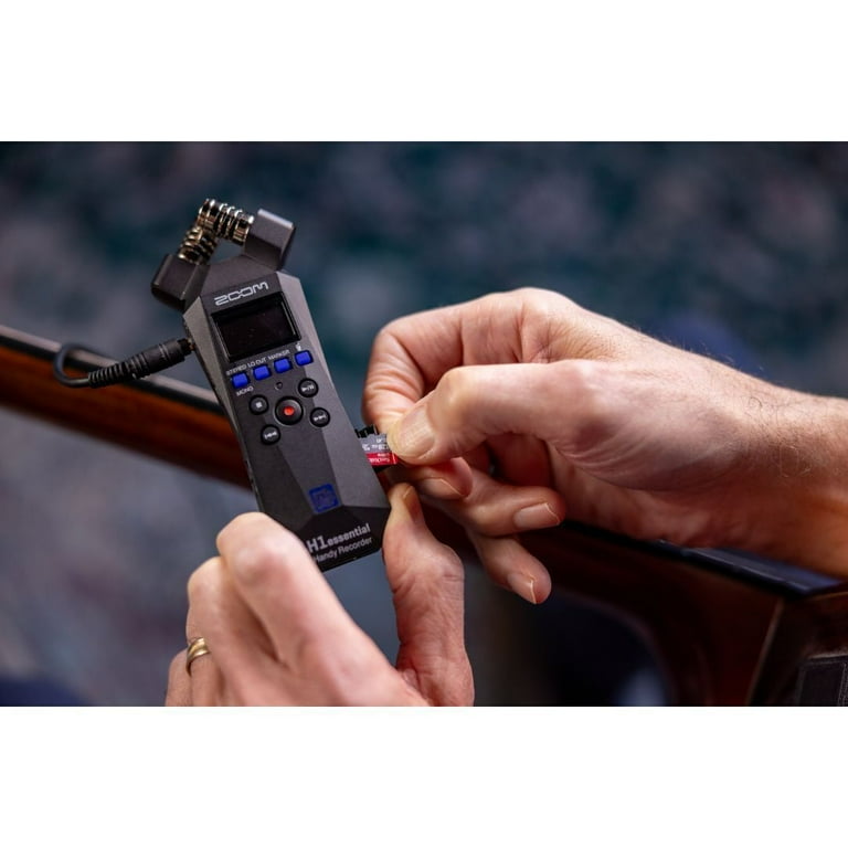 Zoom H1essential Stereo Handy Recorder, Black, ZH1E - Walmart.com