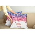 thumbnail image 2 of Ambesonne Romantic Throw Pillow Cover 2 Pack, Hearts Love Springtime, 18", Multicolor, 2 of 5
