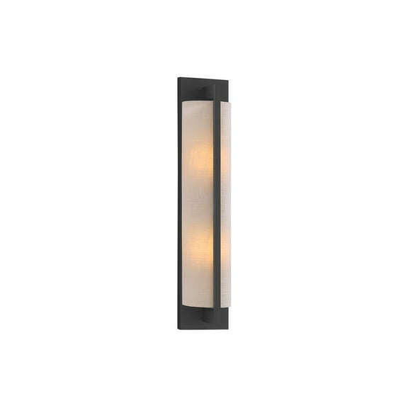 Carver 2-Light Wall Sconce in Matte Black