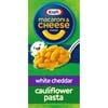 Kraft White Cheddar Macaroni & Cheese Dinner with Cauliflower Added to the Pasta, 5.5 oz Box