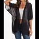 thumbnail image 1 of Blusa Informal Holgada con Mangas Abullonadas y Estampado Floral para Mujer Negro S, 1 of 10