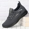 thumbnail image 5 of Dakaela Mens Slip on Walking Shoes Breathable Running Shoes Lightweight Gym Fashion Sneakers Grey 10, 5 of 6