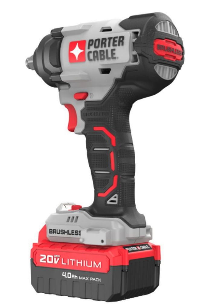 PORTER-CABLE PCCF920M1 1/2 in Drive 275 ft./lb. 20V Mid Torque Impact Wrench Kit